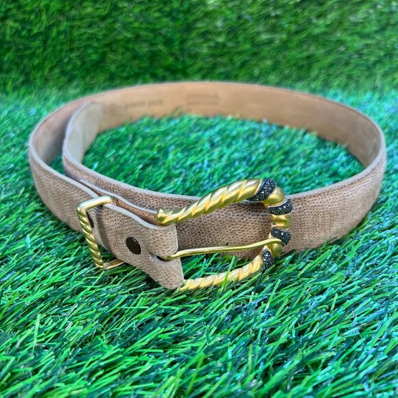 Judith Jack Accessories - Vintage Judith Jack‎ Suede Leather Belt Marcasite Jeweled buckle